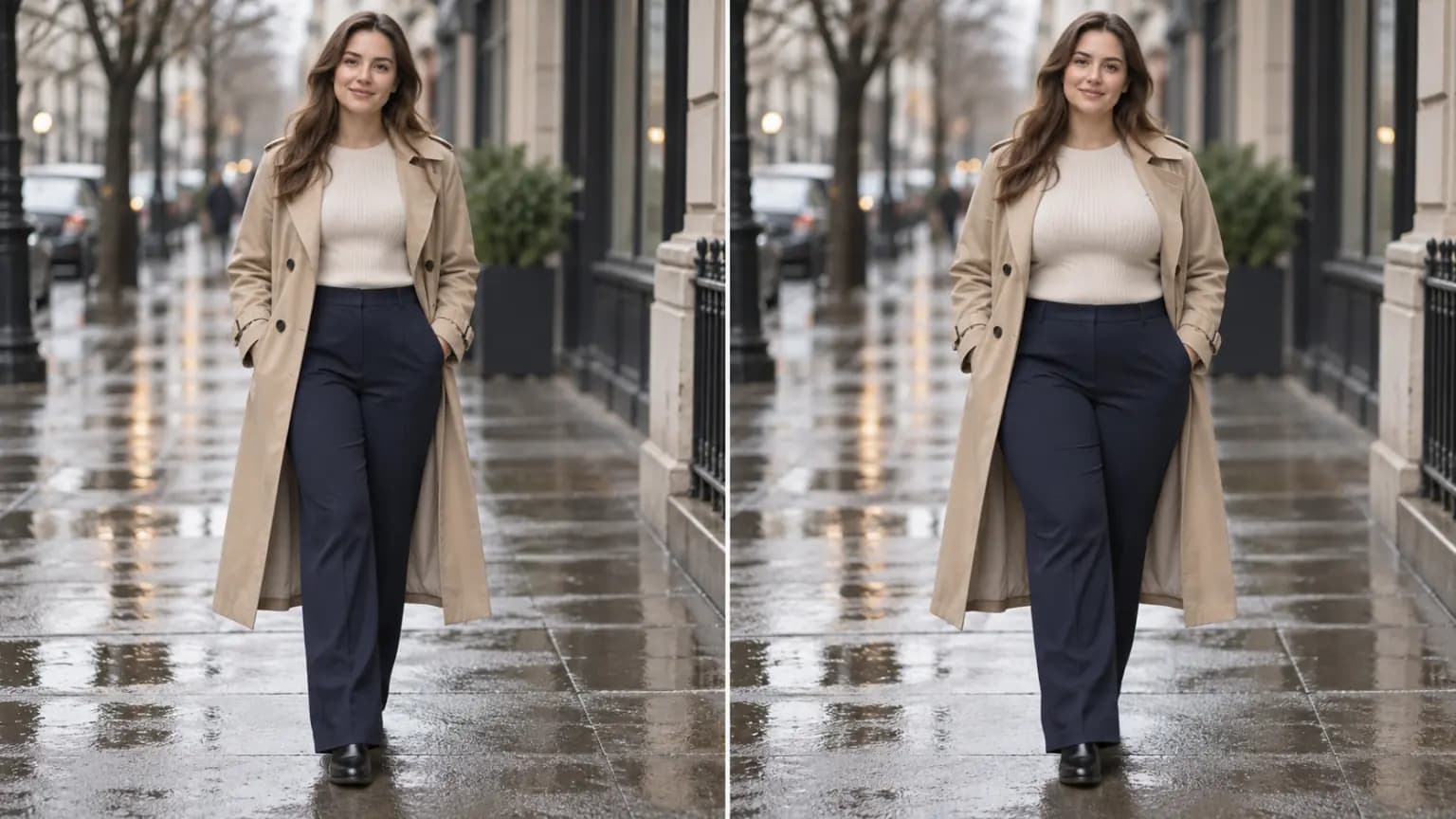 Compare one consistent clothed portrait