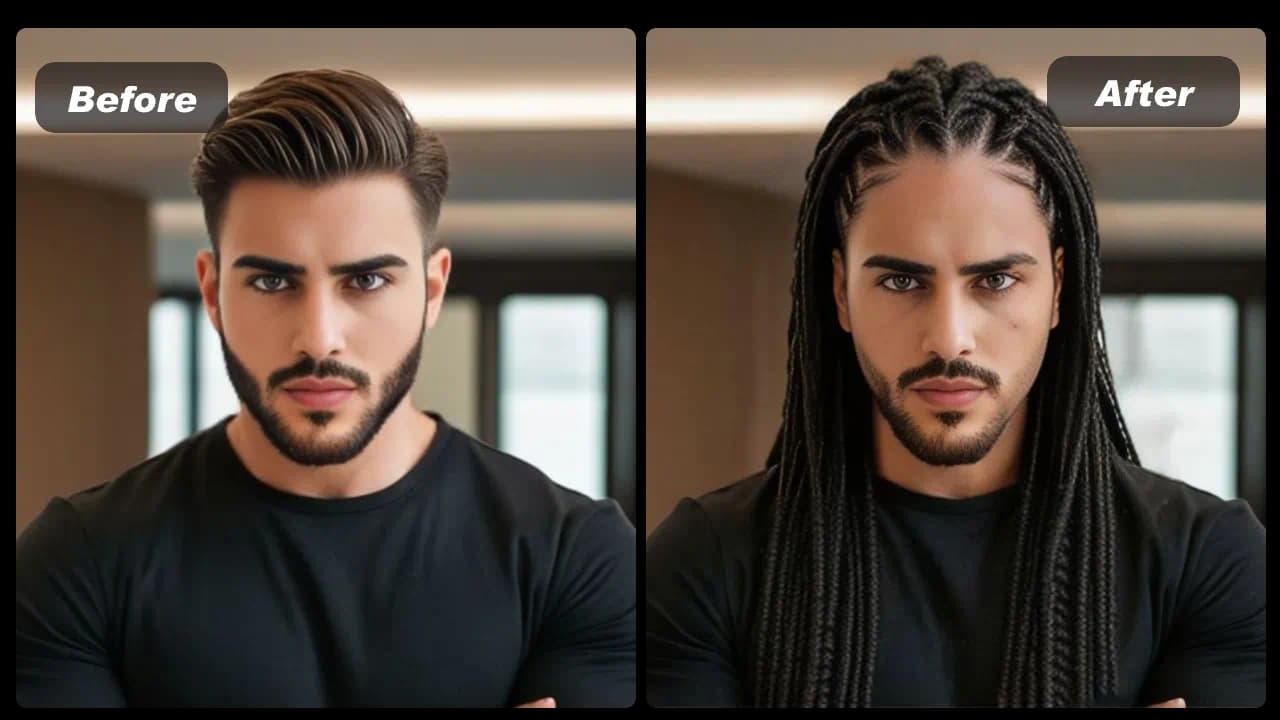 Compare cornrow braids for men and stitch braids men