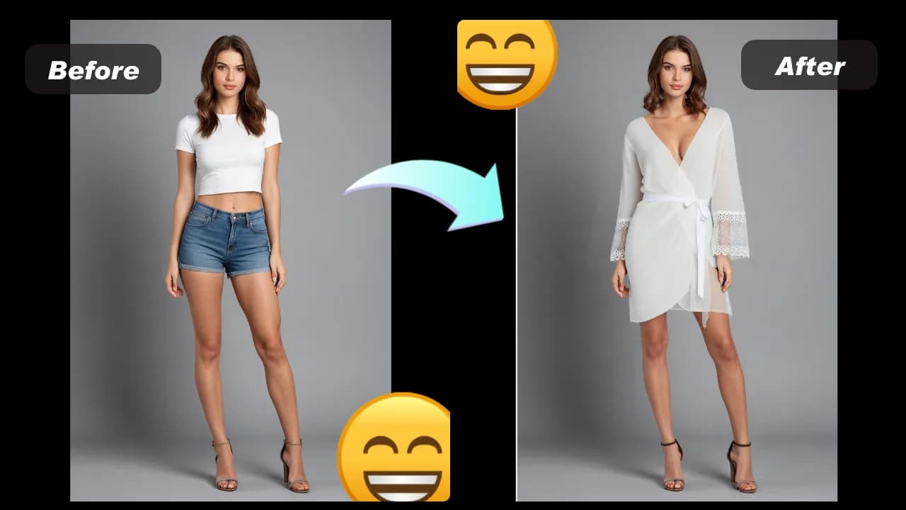 Person and garment reference images for AI Undress