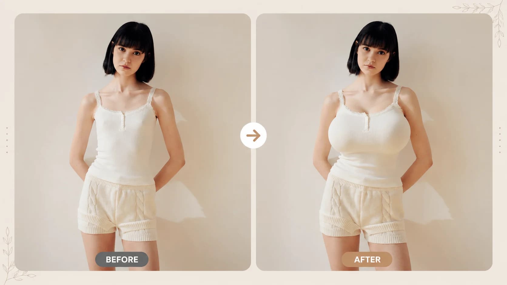 Clothed upper-body image prepared for a shape preview