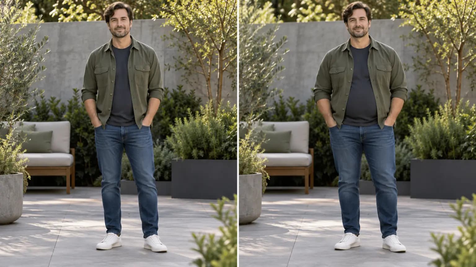 Read clothing, fit and proportion together