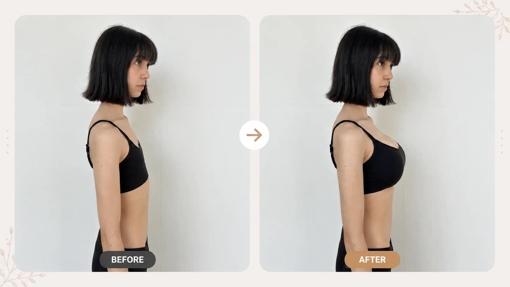 Clear clothed upper-body source image for an AI shape preview