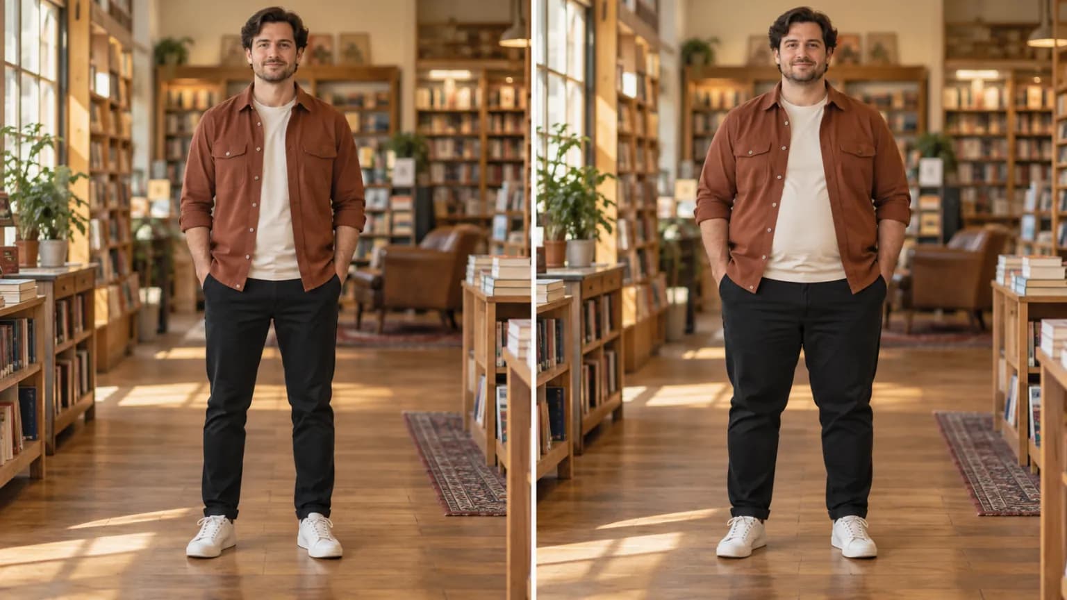 Choose a clear, fully clothed source photo